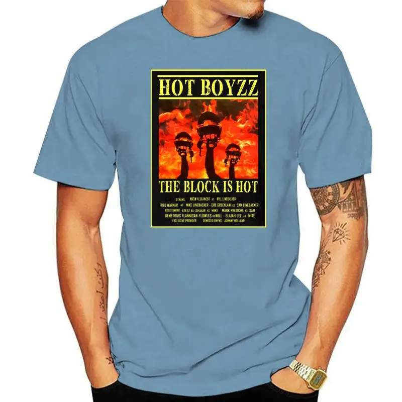 

Лидер продаж, футболка Boyzz с надписью «The Block Is Hot», Черная Мужская/Женская/Мужская футболка