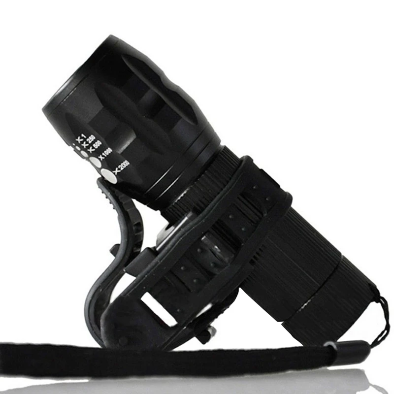 Крепление для велосипедного фонарика с вращением на 360 градусов