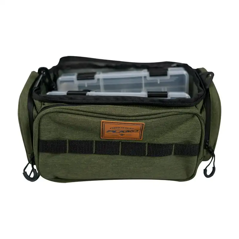 

3500 Size Heathered Green Fishing Tackle Bag, with Two 3500 Size Stowaways