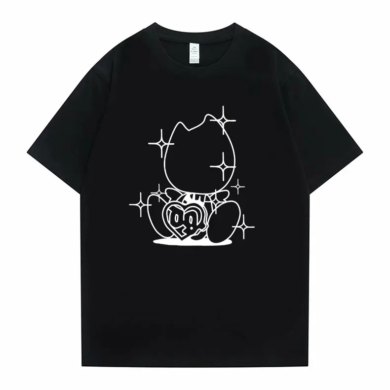 

Swedish Rapper Bladee Drain Gang Cat Graphic Tshirt Men Women Hip Hop Loose T Shirt Unisex Fan Gift Fast FREE Shipping T-shirt