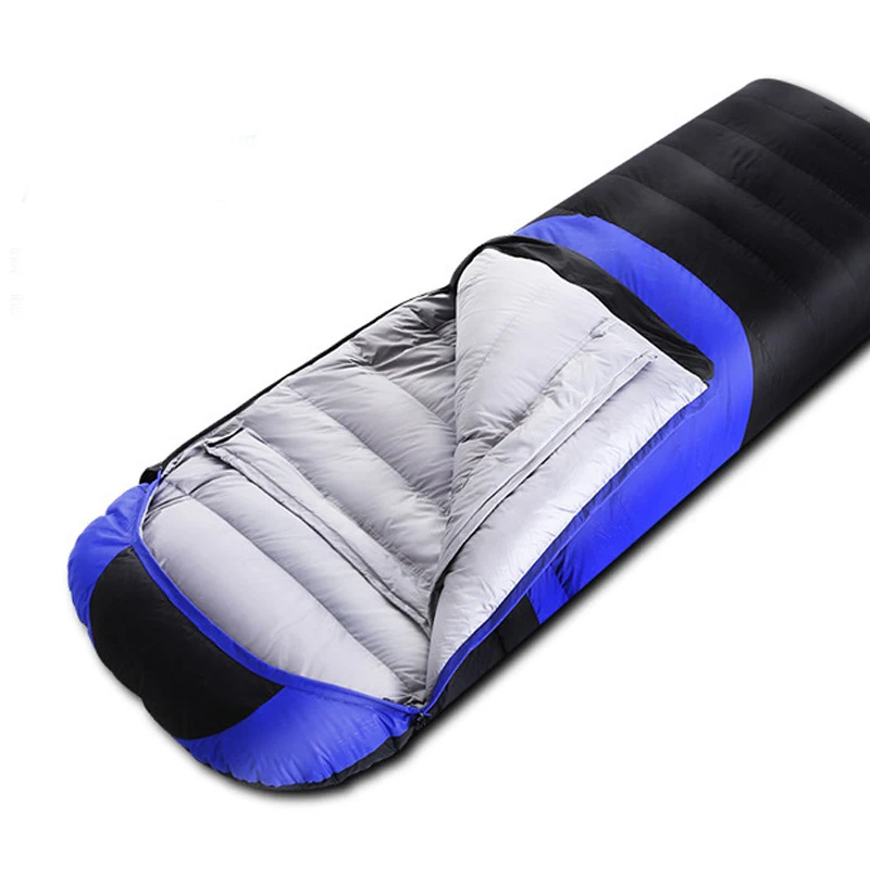 

Filling (1200g,1500g,1800g) White Duck Down Envelope Sleeping Bag Spring And Autumn Keep Warm Portable Outdoor Camping Equipment