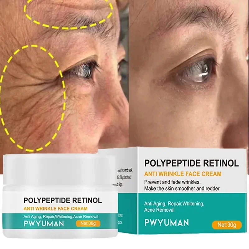 

Retinol Wrinkle Removing Cream Anti Aging Firming Lifting Fade Fine Lines Whitening Moisturizing Brightening Skin Care Cosmetic