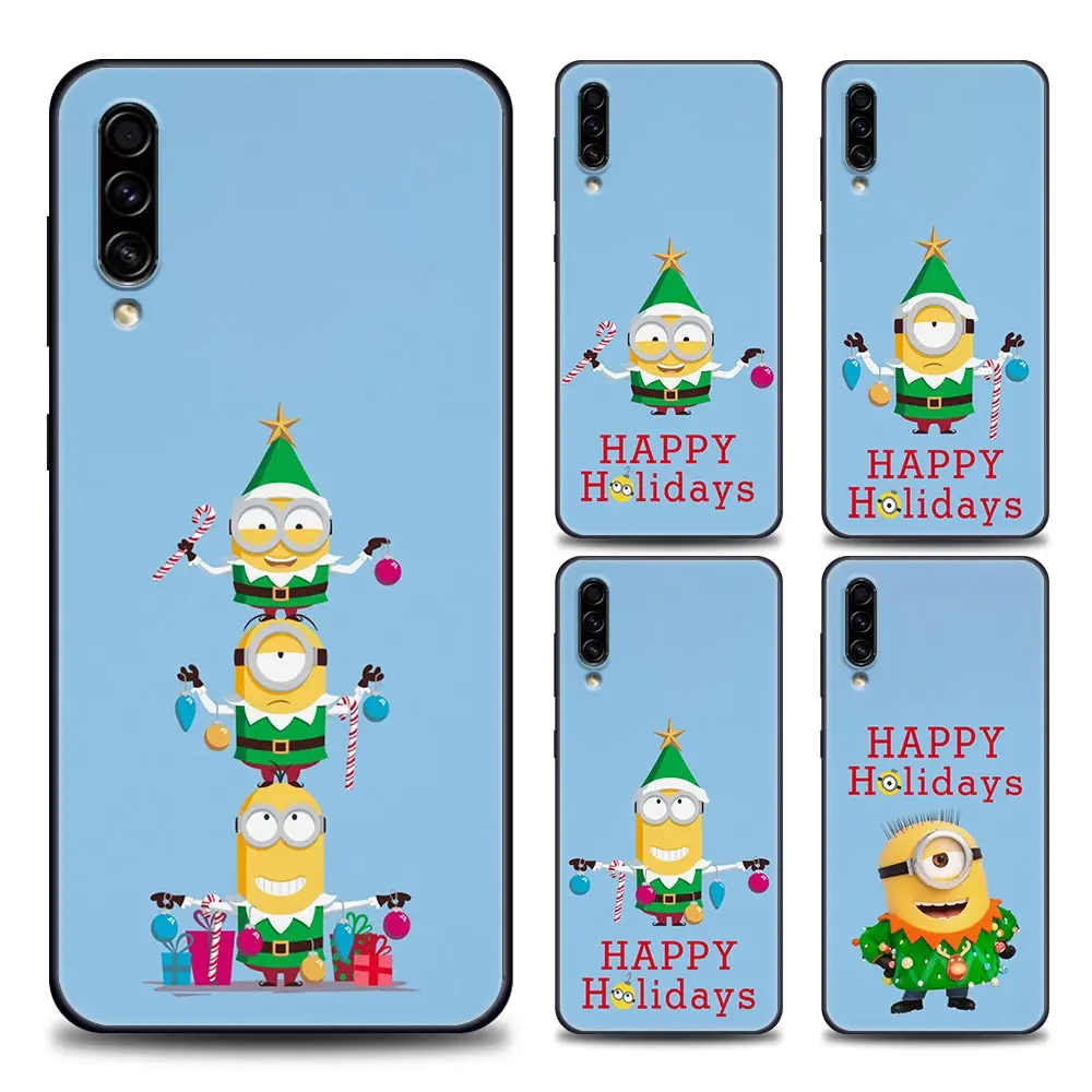 

Christmas Minions Anime Cartoon Phone Case For Samsung Galaxy A90 A80 A70 A70S A60 A50 A40 A30 A30S A20S A20E A10 A10E A9 Cover