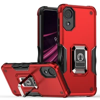 keysion shockproof armor case for samsung a03 core a03 a03s a02s a21s siliconepc ring stand phone back cover for galaxy m32 m31