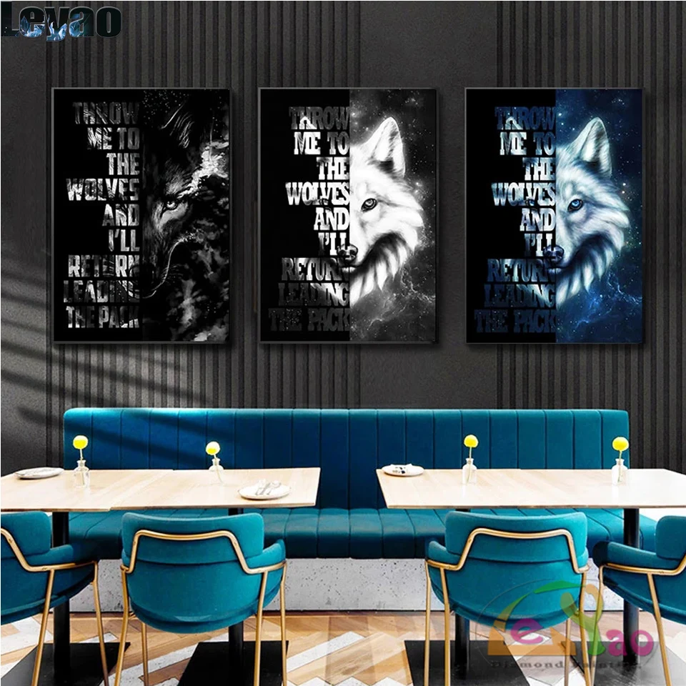 

Мозаика «сделай сам», алмазная вышивка, животные, волк, мотивационные цитаты, алмазная живопись, полная Алмазная вышивка крестиком, домашний декор