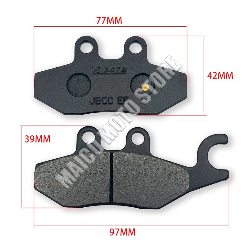 Фото Для мотоцикла Loncin VOGE 300 LX 300R 300RR 300AC комплект задних тормозных колодок. №2