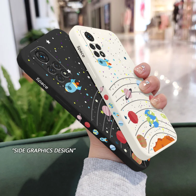Фото Чехол для телефона с Лунной Вселенной для Xiaomi Redmi Note 13 12 12S 11 11S 11T 10 10A 10T 10S 9T 9 8 7 Pro Plus 10C 9A 9C 9T 4G №2