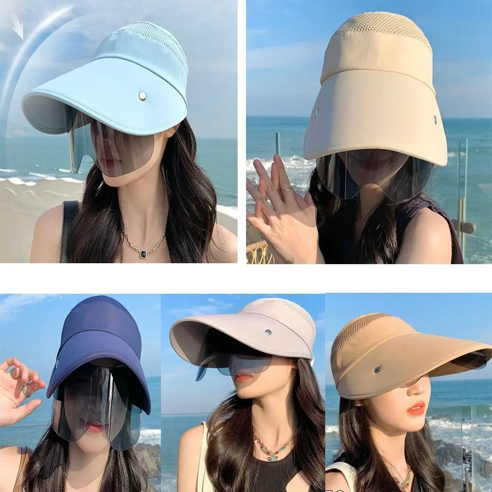 

Breathable New Female Summer Hat Fishing Caps Visor Cap Sunglasses Anti-UV Beach Hat Empty Top Hat Sports Cap Sun Hats