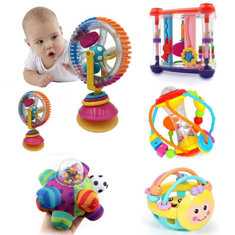 Baby Toys 0-12 Months climb Learning Baby Rattle Activity Ball Rattles Educational Toys For Baby Grasping Ball Puzzle
