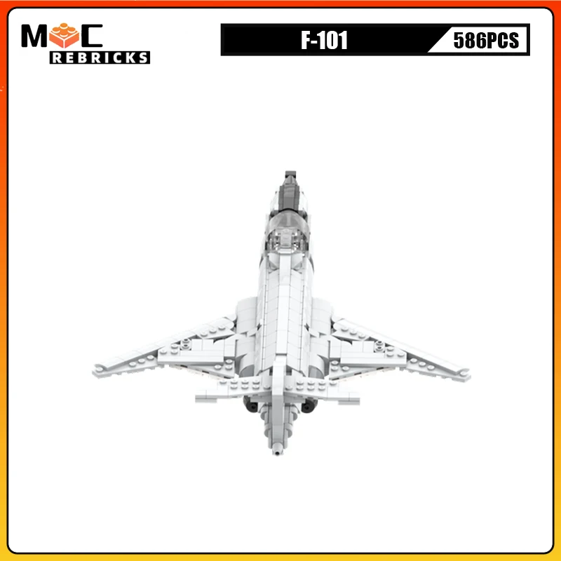Фото Русская военная серия WW2, оружие F-101, вооруженный бомбардировщик, строительные блоки, сборка моделей, кирпичи, игрушки для детей, Рождественский подарок №3