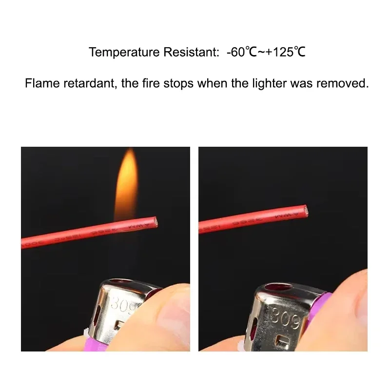 2 ~ 10 м UL3266 PE безгалогенный облучающий провод 30/28/26/24/22/20/18 12AWG устойчивый к высоким