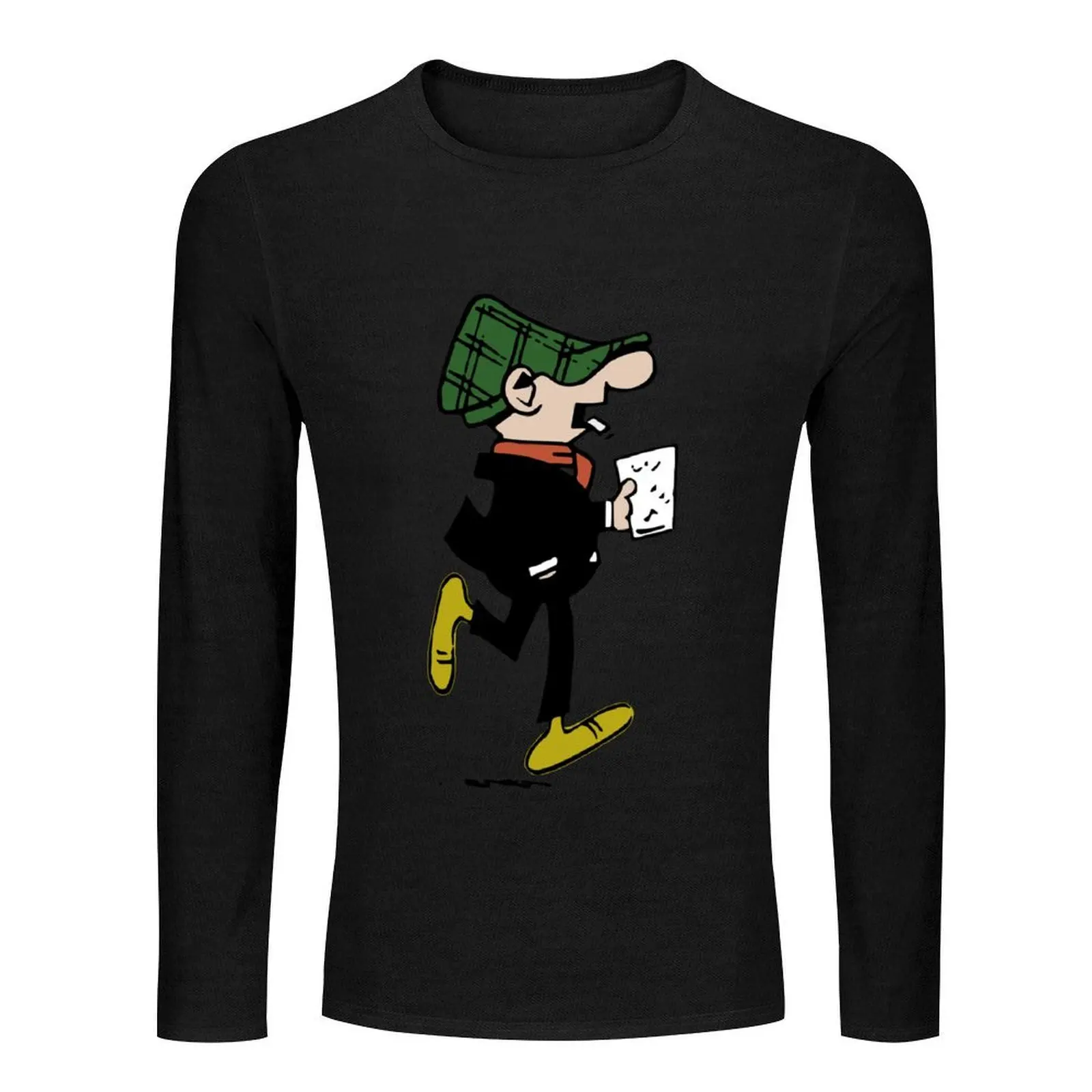 Фото Длинная футболка Andy Capp Off Down Pub, футболки для мальчиков, быстросохнущая футболка, быстросохнущая футболка, топы, футболки для мужчин, хлопок №2