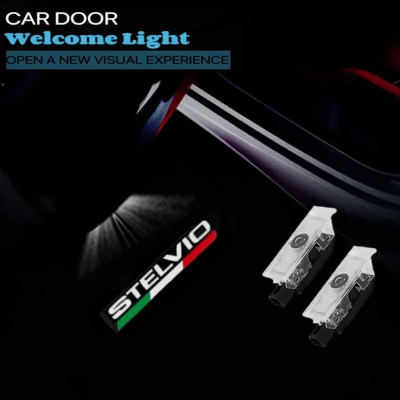 2 шт. Стайлинг автомобиля светодиодное украшение для двери беспроводной проектор