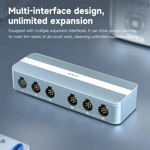 Умная док-станция AIXUN EB01, двухканальный, двухканальный вход, порт «шесть в два концентратора» для ремонта телефонов и док-станции для микропайки