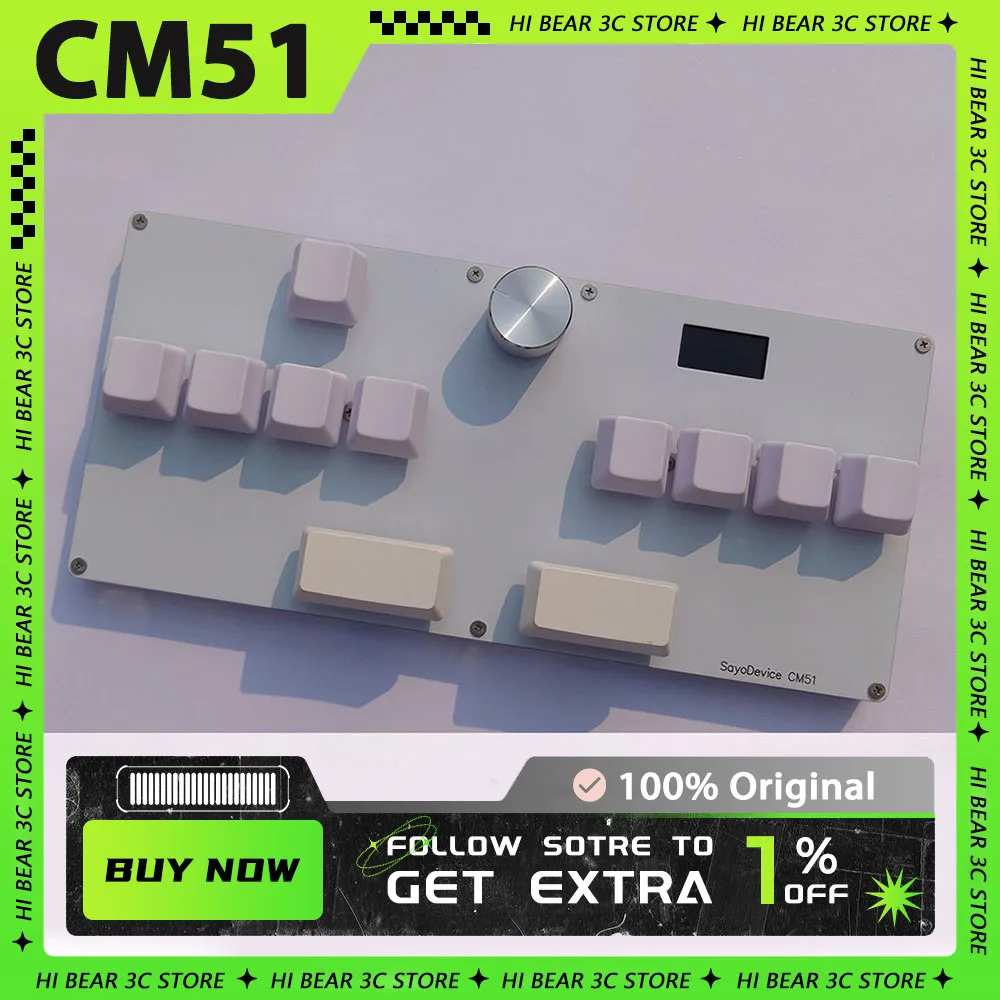 CM51 Цифровая клавиатура SayoDevice OSU DJ MAX Rapid Trigger Магнитные переключатели Клавиатура