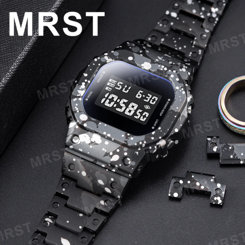 

DW5600 GW-M5610 Watch Strap Band Metal Retrofit Accessories