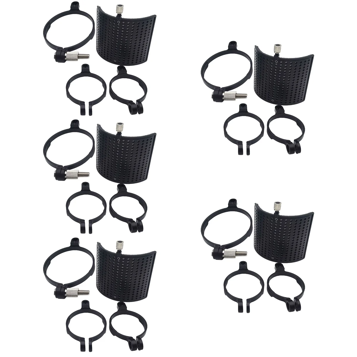 

5 Sets U-shape Sturdy Microphone Sound Filter Noise Reduction Microphone Hood