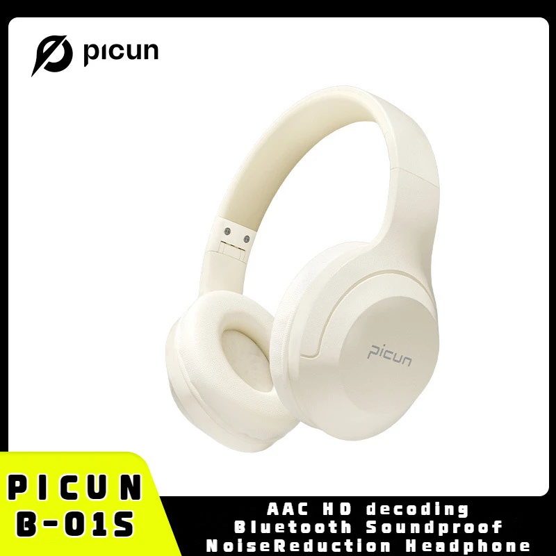 Original Picun B-01S Wireless Bluetooth5.3 Headphones Noice Cancelling Headphones Foldable HIFI Bass with Memory Card Headphones 1