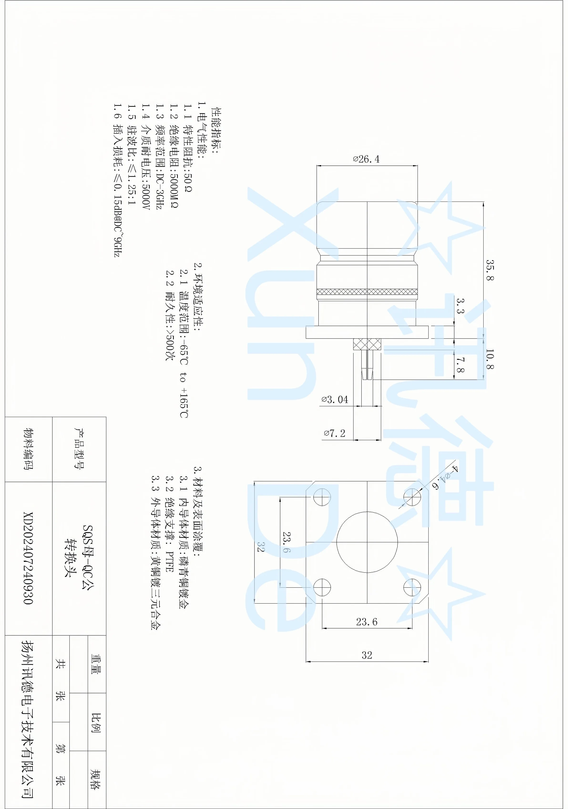 Фото Быстроразъемный соединитель TRU15020 SQS(F)–QC(M) — Разъем TRU 6934 — Xunde №5