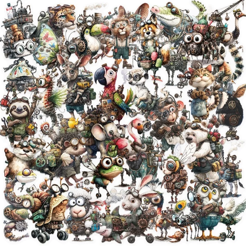 

Панк животные стикеры для скрапбукинга