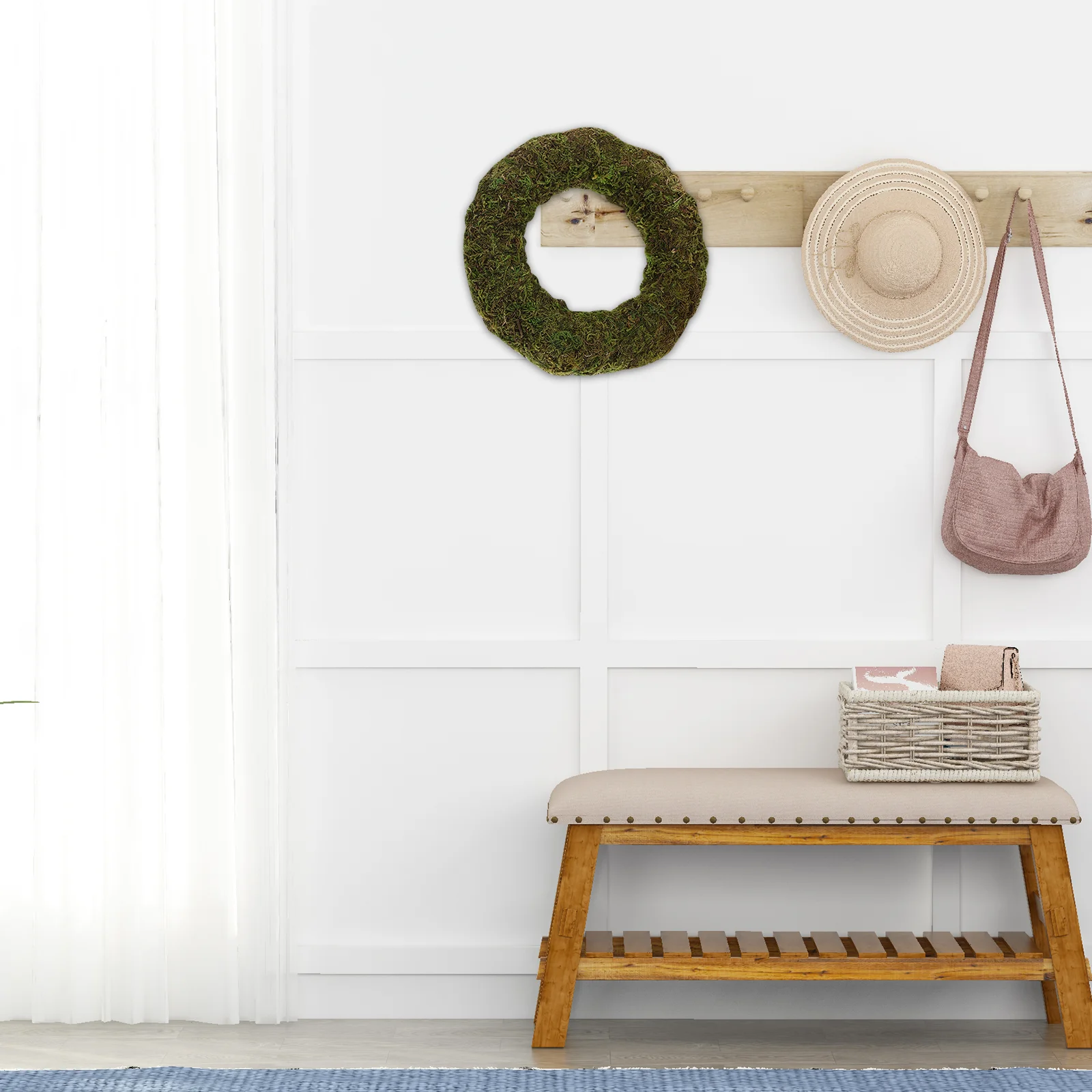 Имитация мховой гирлянды свадебные украшения для окон праздничная вечеринка