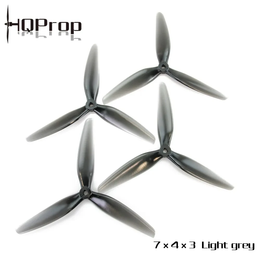 4 шт HQProp 7X4X3 7040 7 дюймов 3 лопасти/три лопасти винт цвет серый (2CW + 2CCW) поликарбонат