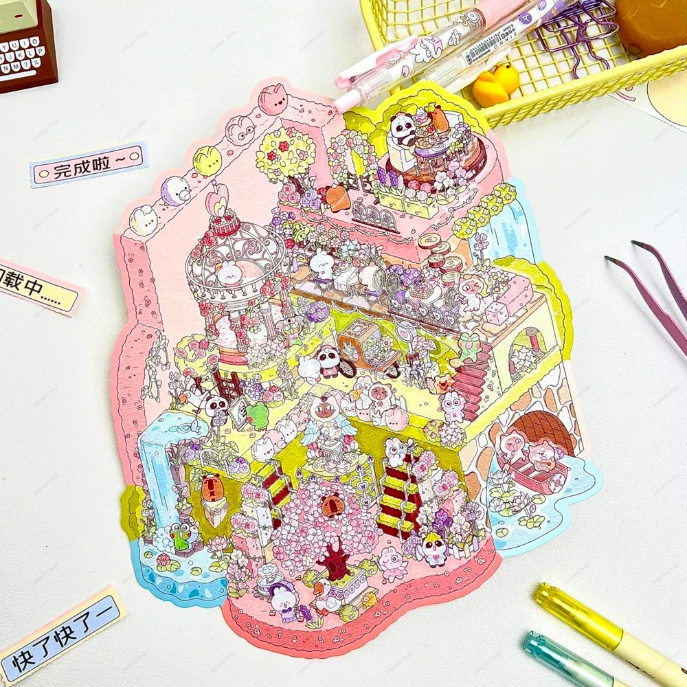 

3D пейзажная наклейка лед снег мир