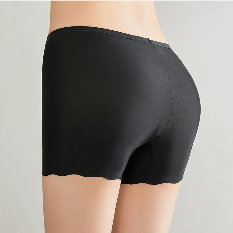 Soft Cotton No Trace Seamless Safety Short Pants Summer Under No-roll  Modal Ice Silk BreathableTights Thin Women's Underw