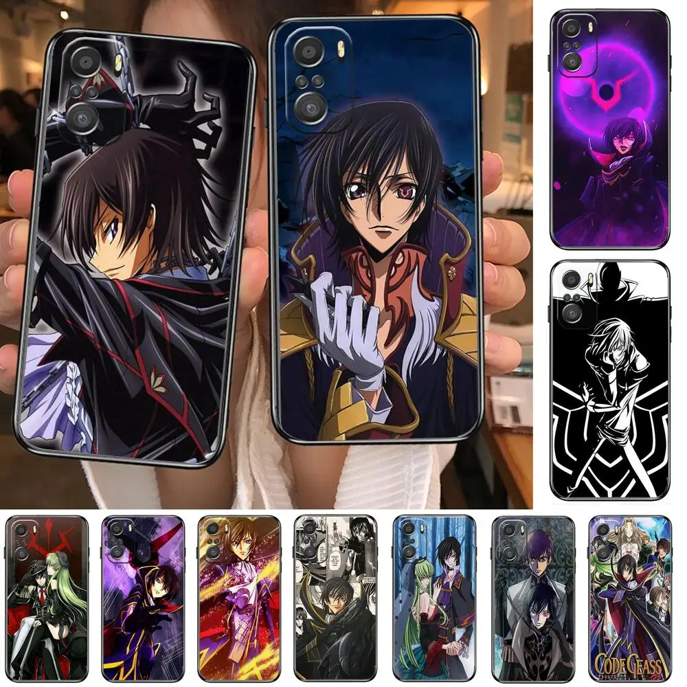 

Lelouch of the Rebellion Phone Case For xiaomi redmi 11 Lite pro Ultra 10 9 8 MIX 4 FOLD 10T Black Cover Silicone Back Prett