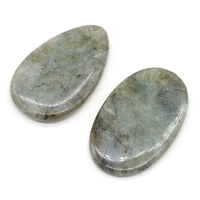 charms natural flash labradorites pendant egg shape natural agates stone pendant for making diy jewelry necklace accessories