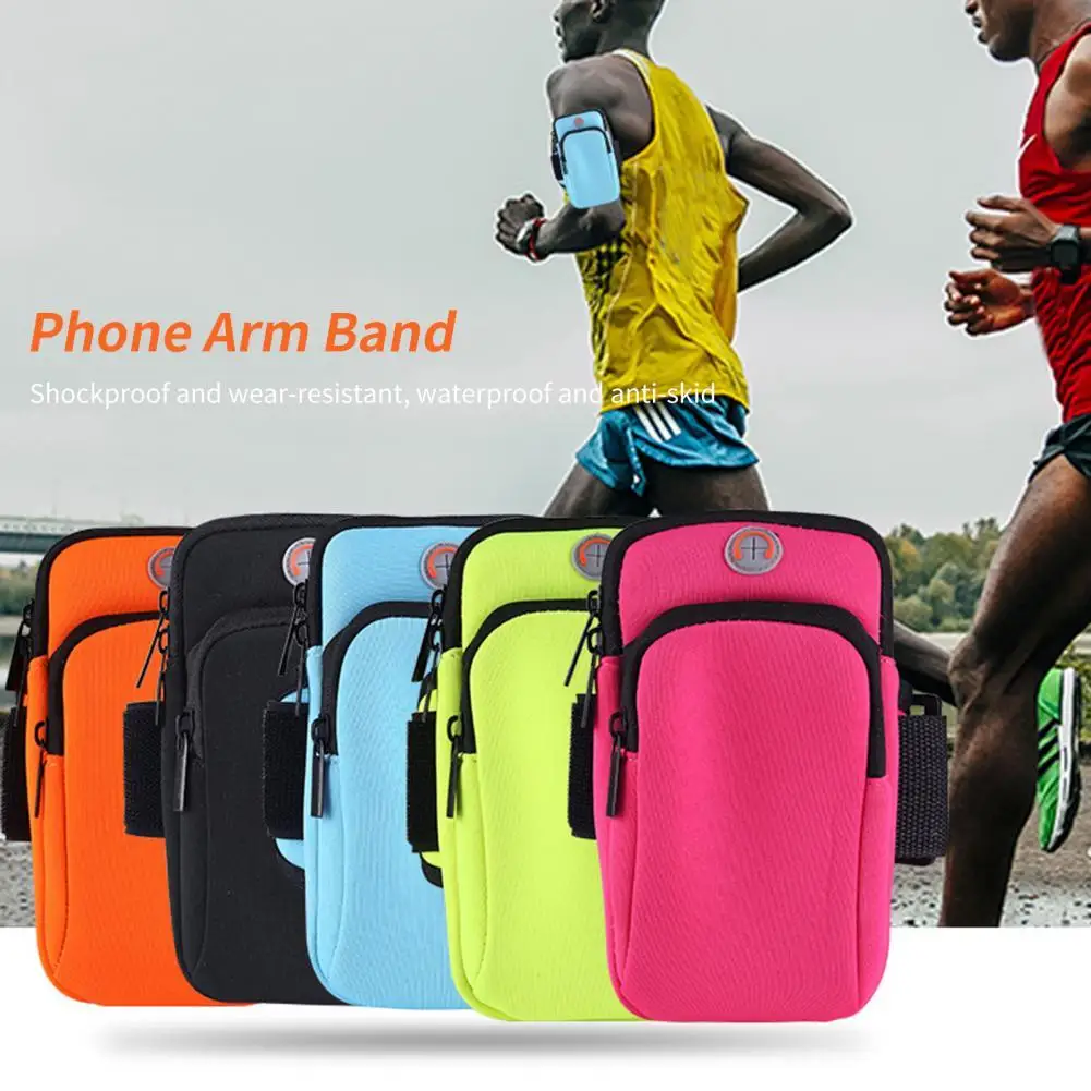 

Excellent Wrist Bag Wear-Resistant Lightweight Phone Armband Bag Rainproof Phone Arm Band for Outdoor Phone Arm Band