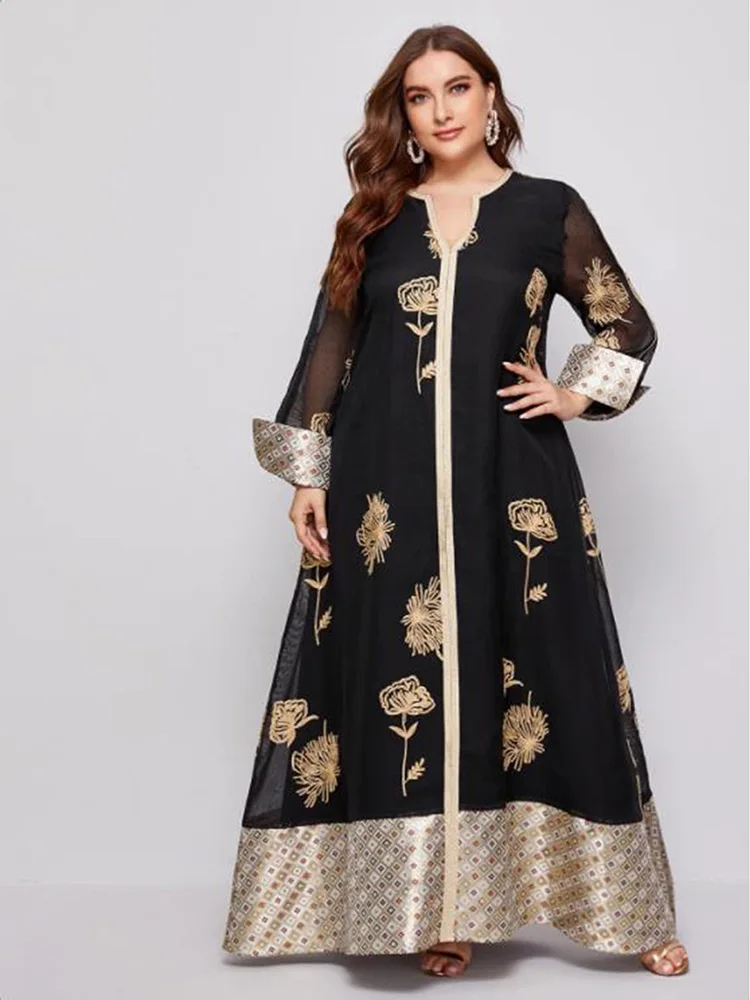 

Женское вечернее платье-макси TOLEEN, с кружевом, большие размеры, весна 2022