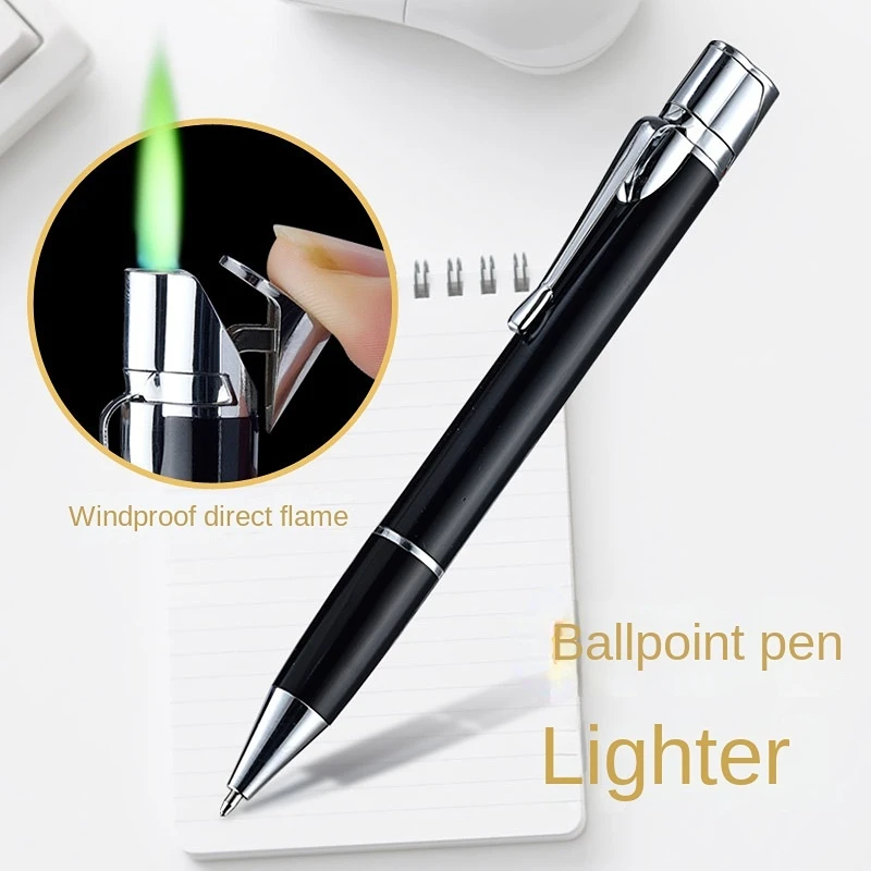 Novelty Creative Signature Pen Gas Windproof Lighter Gas Lighter Personalized Advertising Gift