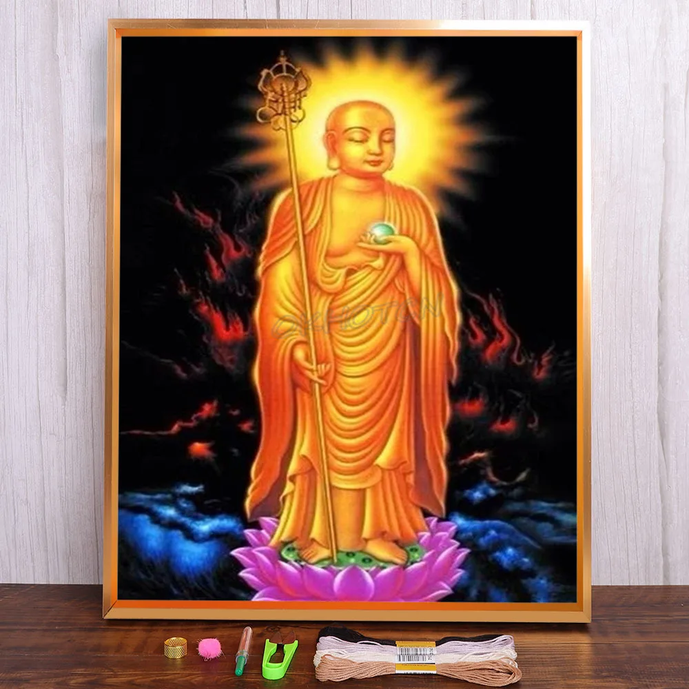 

Ткань с принтом Будды Бодхисаттва 11CT вышивка крестиком полный комплект DMC нитки Вязание Шитье картина рукоделие распродажа