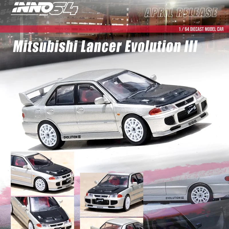 Фото 1:64 Mitsubishi LANCER EVO3 Generation III Mitsubishi литая миниатюрная модель автомобиля из сплава, коллекционное украшение для взрослых