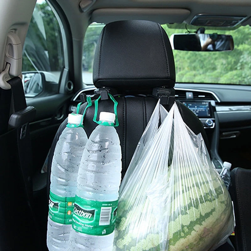 

2pcs Car Headrest Hook Holder Backseat Bags Hidden Organizer Clips Hanging Storage Car Accessories Seat Hooks
