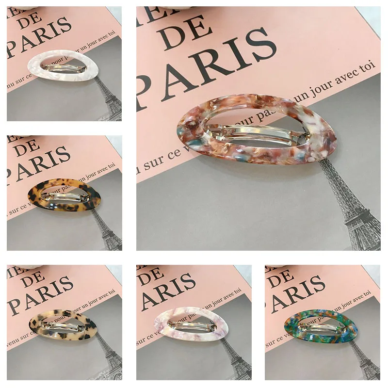 

HAIR CLIP Grips clips OVAL RECTANGLE BARRETTE Animal Print slides Tortuous