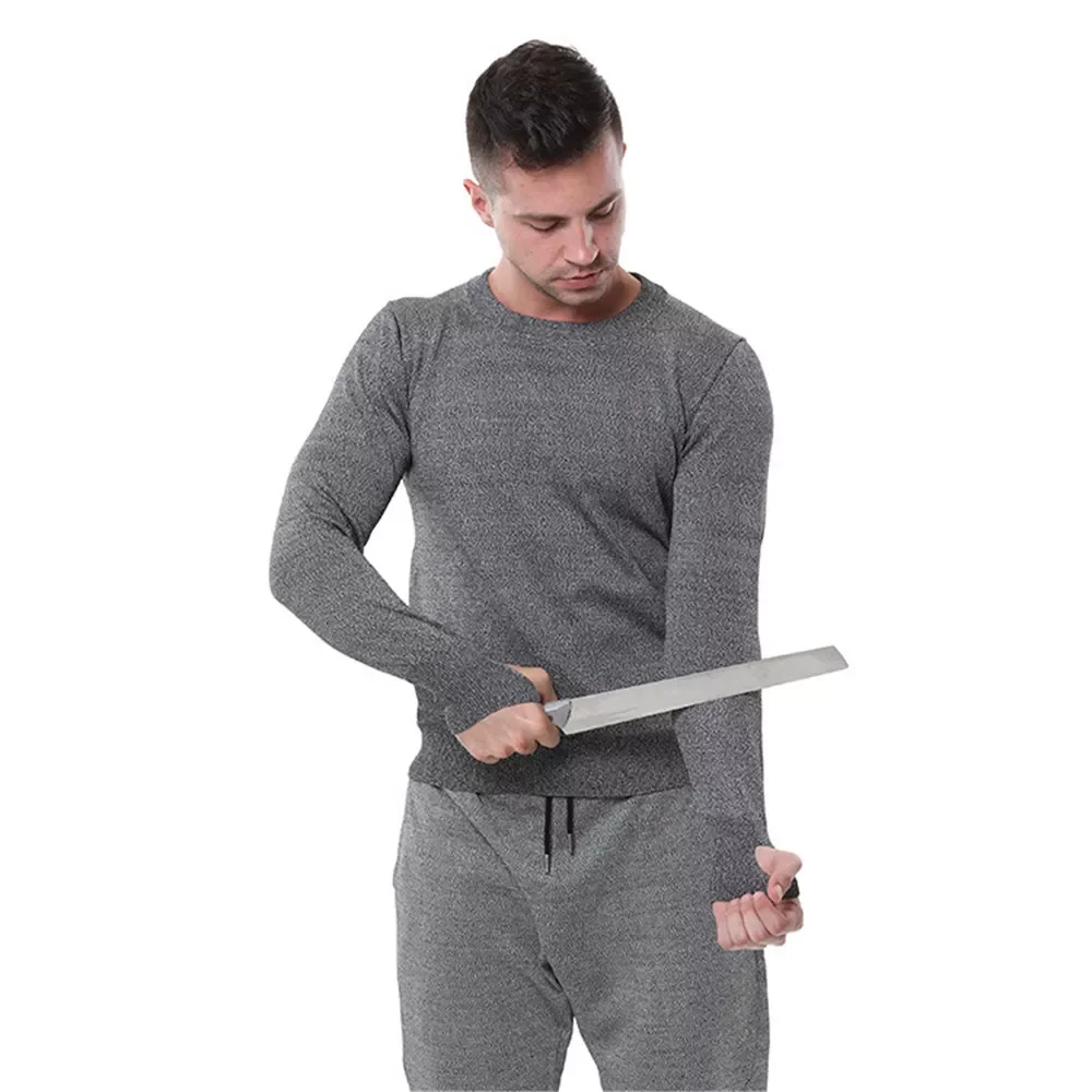 

NEW IN Defense Anti-stab Anti Cut Clothing Anti Blade T-shirts Tactical Men Stab Resistant Bodyguard Shirt Police Businessmen To