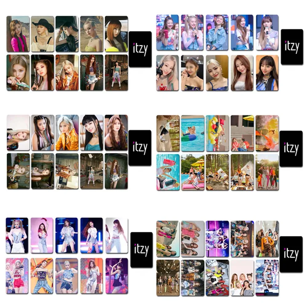 

Новый альбом Kpop ITZY Lomo 10 шт./компл., карточка без стеснения, высококачественный фотоальбом, карточка для поклонников, коллекционная Фотокарто...