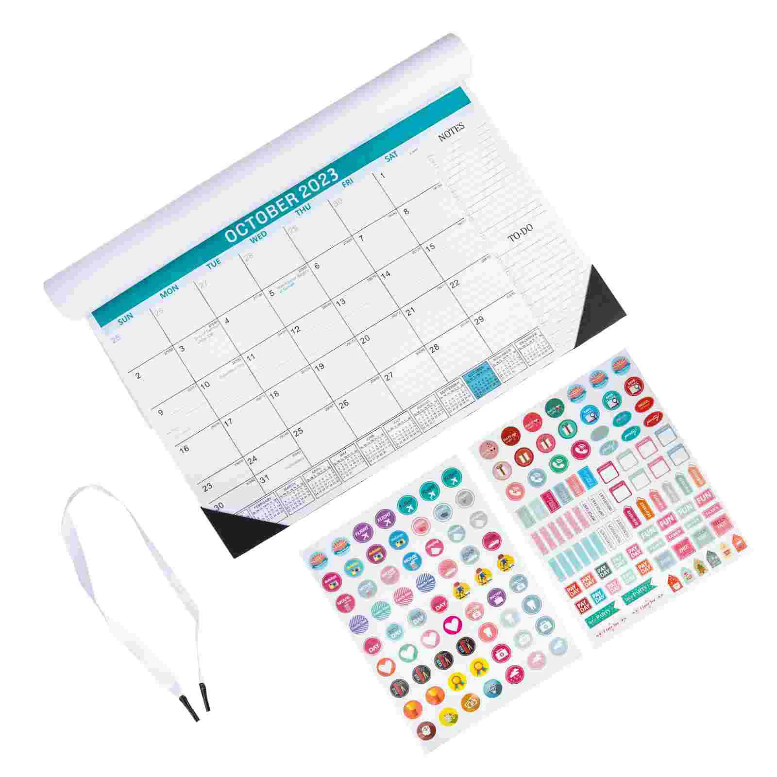 

1 Set of Convenient Monthly Calendar Schedule Planner Calendar 2022-2023 English Wall Calendar
