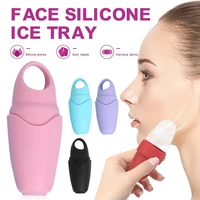 4colors silicone ice ball face massager shrink pores roller cold therapy reusable freezable ice cup reducing edema for face body