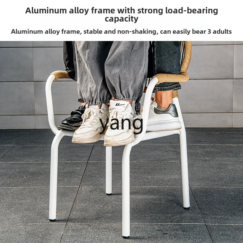 ZL Балконный небольшой столик и стул Комбинированный журнальный из трех частей