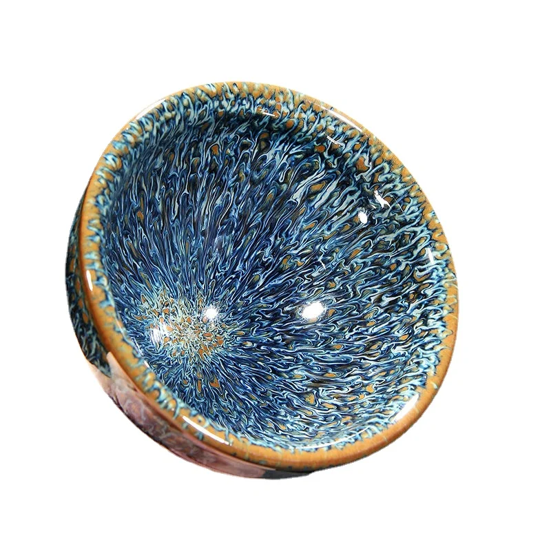 

Jianzhan Tea Cup Tianmu Oil Drop Cup Ceramic Iron Tire Blue Kylin Oil Drop Hundred Flowers Master Cup