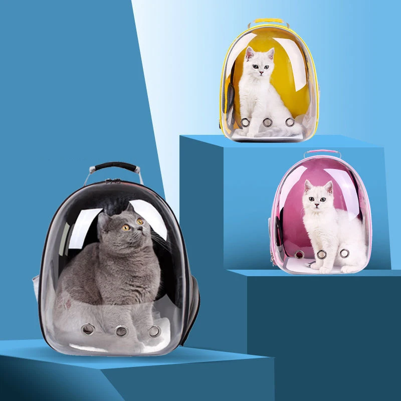 

Cat Carrier Bag Breathable Portable New Carriers Backpack Shoulder bag Outdoor Pet Travel Transparent Bag Pet Capsule Backpack