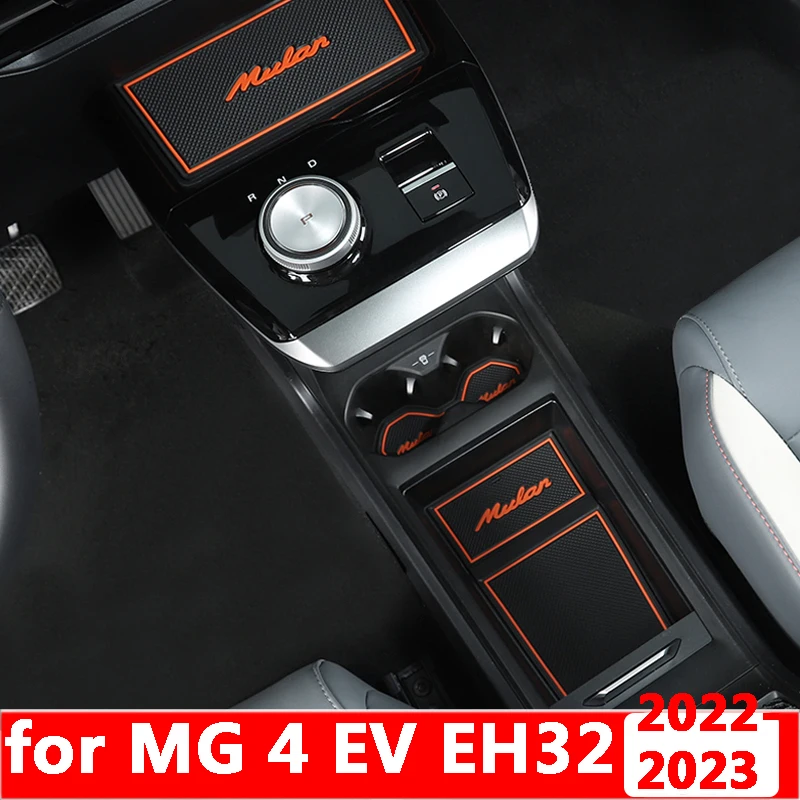 

For MG 4 MG4 EV EH32 2022 2023 Car Interior Door Groove Mats Gate Slot Pad Non-slip Cup Mat Decoration Accessories Cover