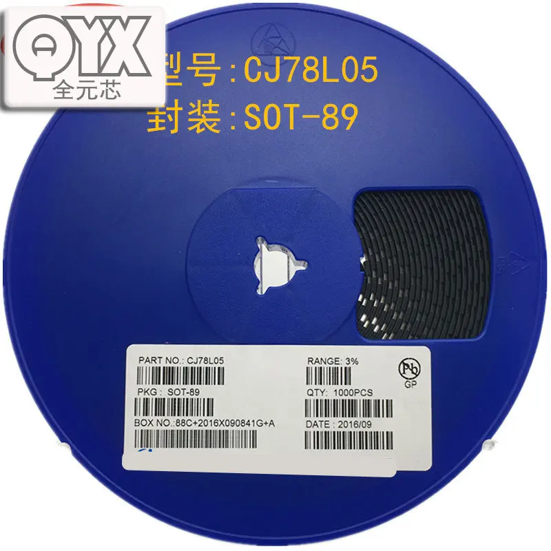 1000 шт./лот CJ78L05 78L05 SOT-89 100mA Трехконтактный регулятор напряжения