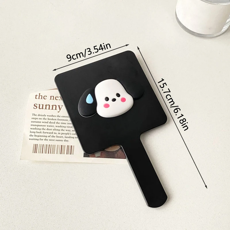 1 шт. Sanrio милый мультяшный почтовый портативный 3D собака HD зеркало для макияжа