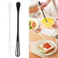 reusable mini whisk spoon double ended tiny spoon spatula lightweight handle manual egg blender hand egg mixer kitchen gadget