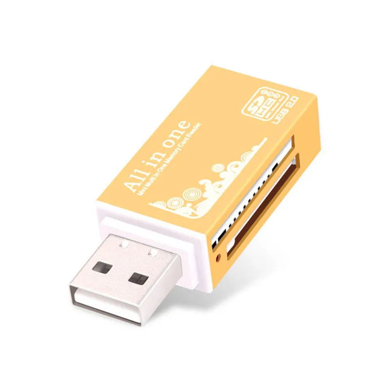 

Universal USB 2.0 All In One Multi Memory Card Reader For SDTFM2 Card Ht52 Random Color High Transmission Speed