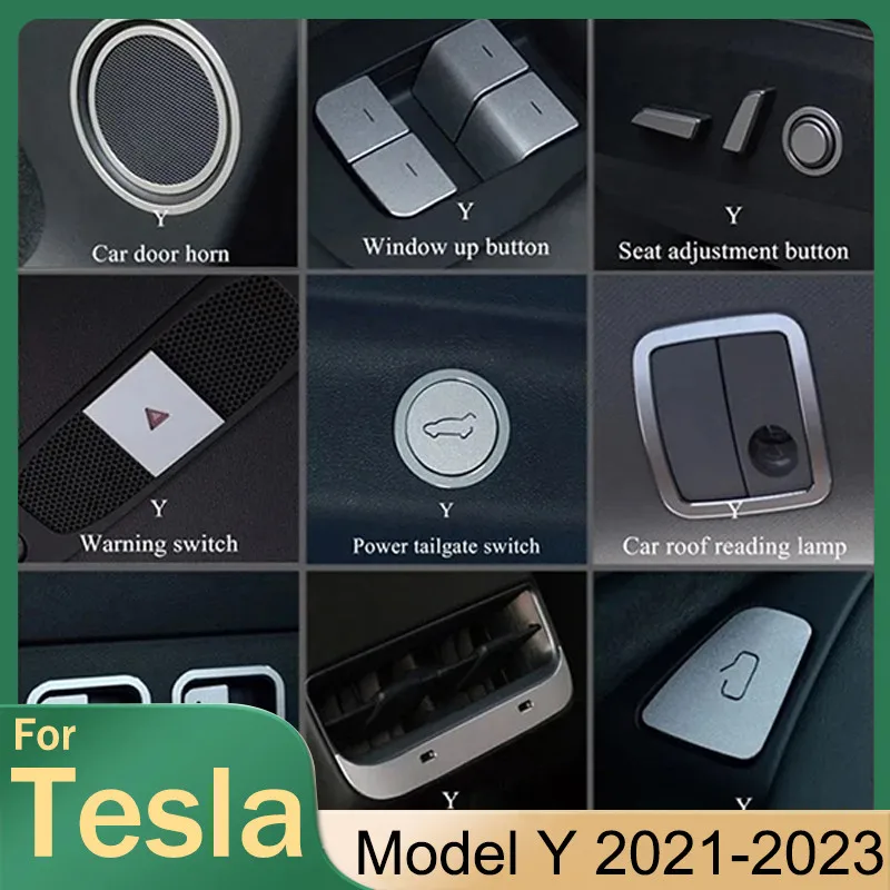 Центральная кнопка управления окном Tesla Model 3/Y украшение для всего автомобиля